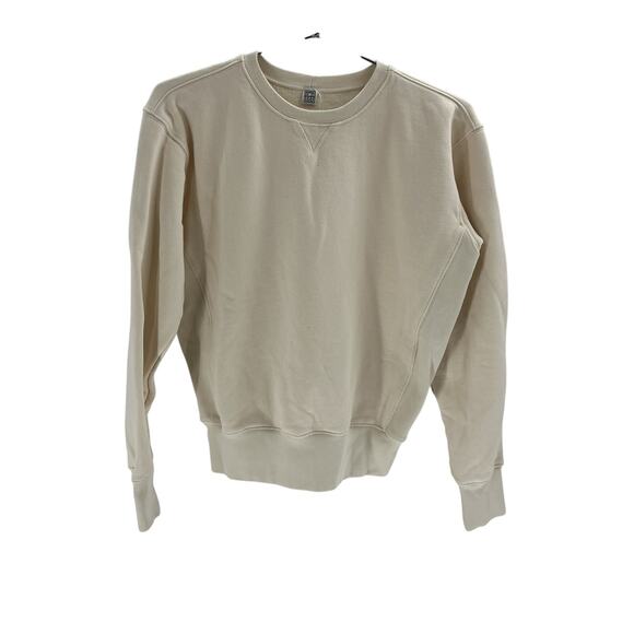 Toteme Organic Cream Cotton-Jersey Sweatshirt Size M - Picture 2 of 4
